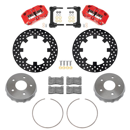 22-23 POLARIS RZR,UTV,5-LUG,REAR BRAKE KIT,11.25" DRILLED ROTORS,RED CALIPERS