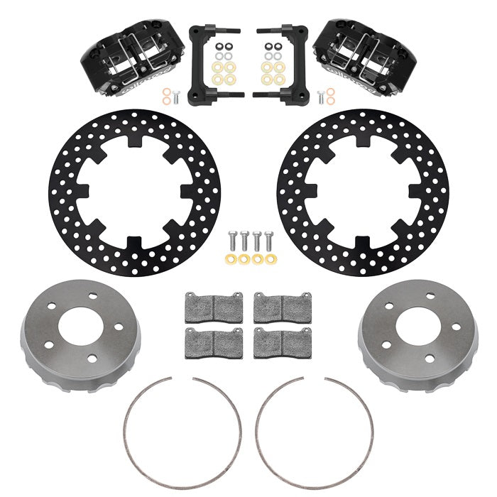 22-23 POLARIS RZR,UTV,5-LUG,REAR BRAKE KIT,11.25" DRILLED ROTORS,BLACK CALIPERS