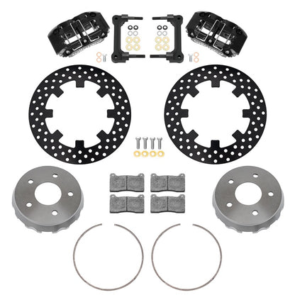 22-23 POLARIS RZR,UTV,5-LUG,REAR BRAKE KIT,11.25" DRILLED ROTORS,BLACK CALIPERS