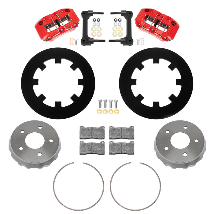 22-23 POLARIS RZR,UTV,5-LUG,REAR BRAKE KIT,11.25" ROTORS,RED CALIPERS