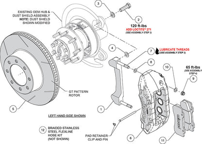19-23 RAM 2500,3500 FULL DISC BRAKE KIT,TX6R 6 PISTON,16" ROTORS,RED CALIPERS