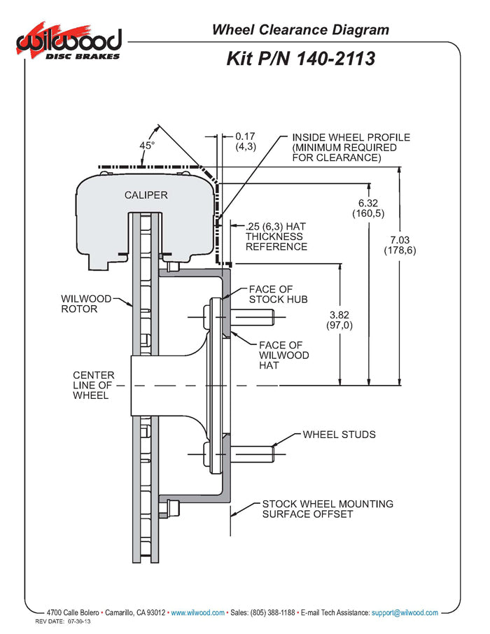 SMALL FORD KIT,2.66",REAR,12.19" DRILLED ROTORS,RED