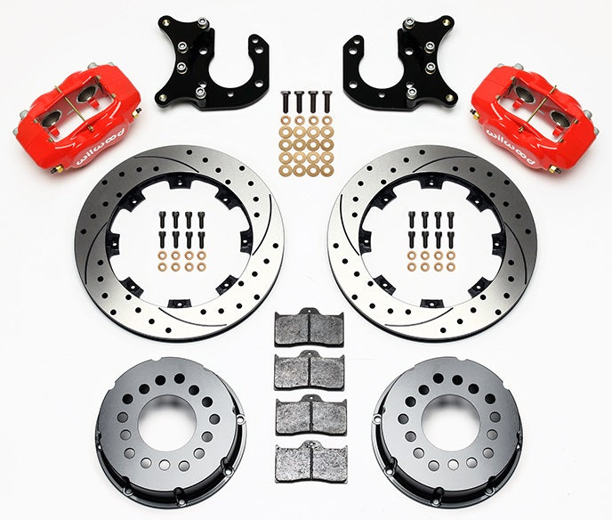 BIG FORD KIT,2.36",REAR,FDL,12.19" DRILLED,RED