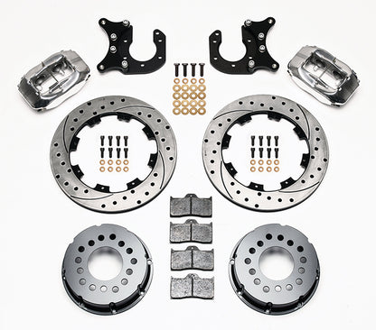 BIG FORD NEW KIT,2.5,REAR,12.19" DRILLED ROTORS,POLISHED