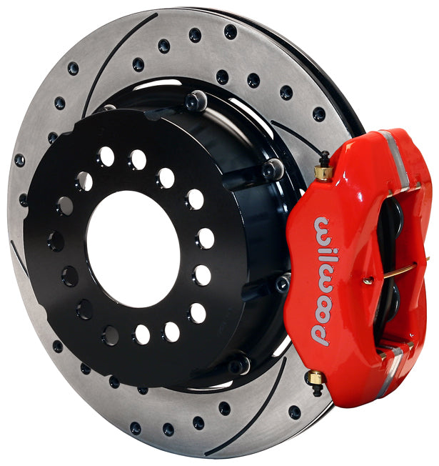 FORD 8.8" KIT,2.50",REAR,12.19" DRILLED ROTORS,RED