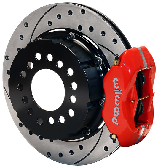 FORD 8.8" KIT,2.50",REAR,12.19" DRILLED ROTORS,RED