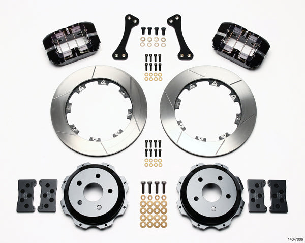 99-08 SUBARU FULL DISC BRAKE KIT,12" ROTORS,BLACK CALIPERS