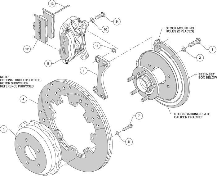 99-08 SUBARU FULL DISC BRAKE KIT,12" ROTORS,BLACK CALIPERS
