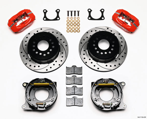 BIG FORD KIT,2.36",REAR PB,12.19",DRILLED,RED
