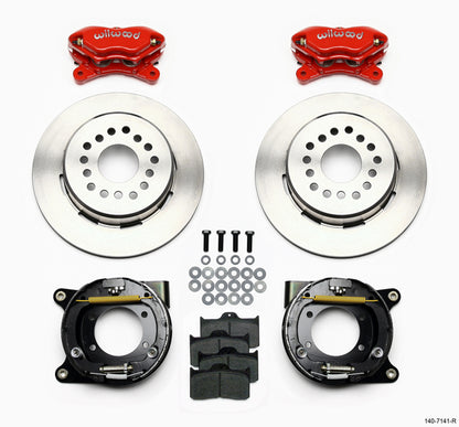 COILOVER & 4-LINK SYSTEM,WILWOOD 12" BRAKES,RED CALIPERS,70-81 GM F-BODY