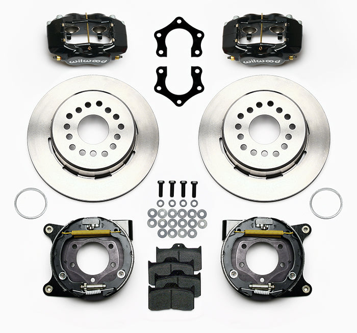 MOPAR/DANA 60 REAR PARKING BRAKE KIT,2.36",FDL,12.19" ROTORS,BLACK CALIPERS