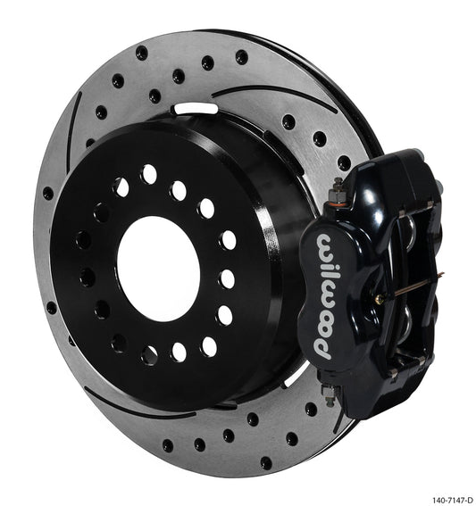 OLDS,PONTIAC,2.81",REAR PB,FDL,12.19" DRILLED ROTORS,BLACK CALIPERS