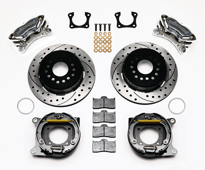 OLDS,PONTIAC,2.81",REAR PB,FDL,12.19" DRILLED ROTORS,POLISHED CALIPERS