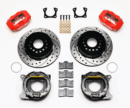 OLDS,PONTIAC,2.81",REAR PB,FDL,12.19" DRILLED ROTORS,RED CALIPERS
