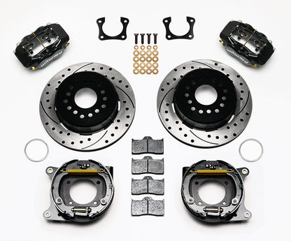 OLDS,PONTIAC,2.81",REAR PB,FDL,12.19" DRILLED ROTORS,BLACK CALIPERS