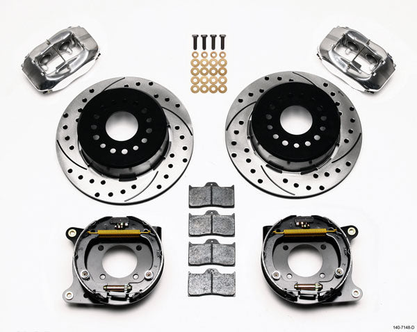 93-97 CAMARO KIT,REAR PB,12.19" DRILLED ROTORS,POLISHED