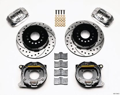 93-97 CAMARO KIT,REAR PB,12.19" DRILLED ROTORS,POLISHED