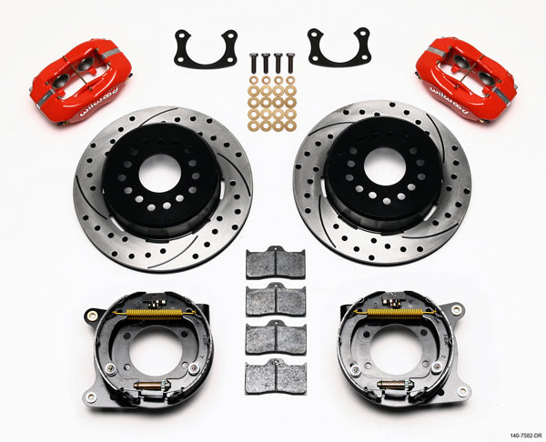 BIG FORD NEW KIT,2.36",REAR PB,12.19",DRILLED ROTORS,RED