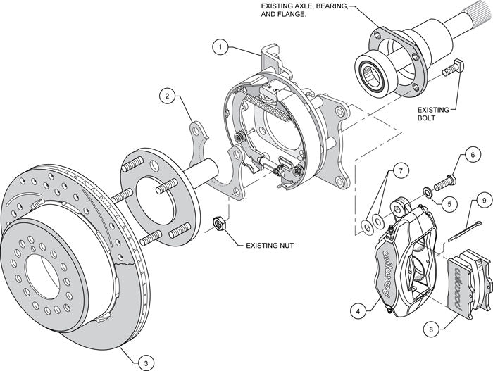 BIG FORD NEW KIT,2.36",REAR PB,12.19",DRILLED