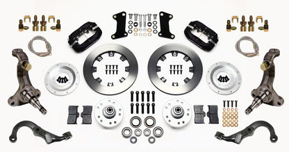 67-69 GM F-BODY FULL DISC BRAKE KIT & STOCK SPINDLES & ARMS,12" ROTORS,BLACK