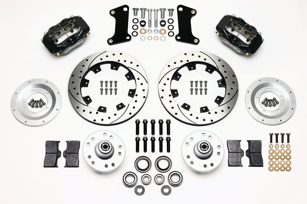 AIR RIDE SYSTEM,ARMS,BARS,WILWOOD 12" DRILLED BRAKES,BLACK CALIPERS,68-72 GM A