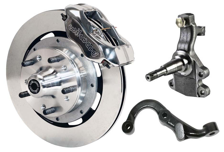 67-69 GM F-BODY FRONT DISC BRAKE KIT & 2" DROP SPINDLES & ARMS,12" ROTORS,POLISH