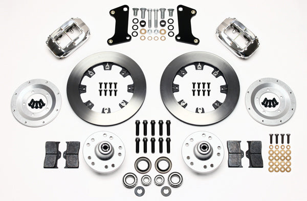 64-74 GM DISC BRAKE KIT,FRONT & REAR WITH LINES,12.19" ROTORS,POLISHED CALIPERS