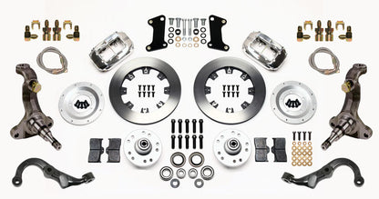 67-69 GM F-BODY FRONT DISC BRAKE KIT & STOCK SPINDLES & ARMS,12" ROTORS,POLISHED