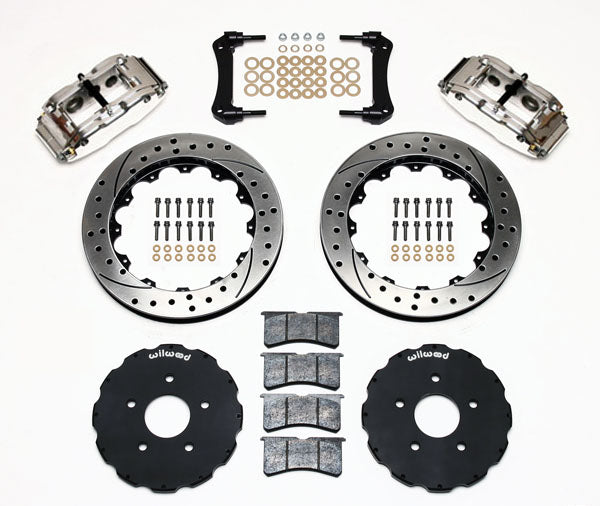 97-04 CORVETTE C5 KIT,FRONT,13" DRILLED ROTORS,POLISHED
