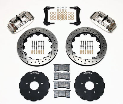 97-04 CORVETTE C5 KIT,FRONT,13" DRILLED ROTORS,POLISHED