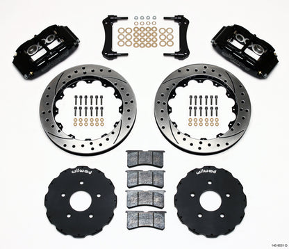 97-04 CORVETTE C5 KIT,FRONT,SL6R,13" DRILLED ROTORS
