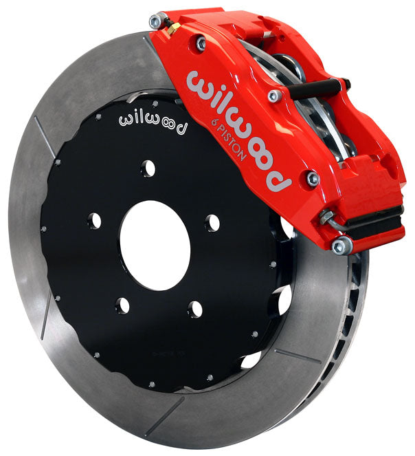 94-04 FORD MUSTANG KIT,FRONT,14" ROTORS,6 PISTON RED CALIPERS