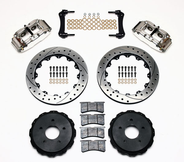 97-UP CORVETTE C5,C6,REAR PB,12.90",DRILLED ROTORS,POLISHED