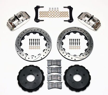 97-UP CORVETTE C5,C6,REAR PB,12.90",DRILLED ROTORS,POLISHED