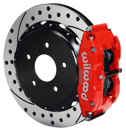 97-UP CORVETTE C5,C6,REAR PB,12.90",DRILLED,RED