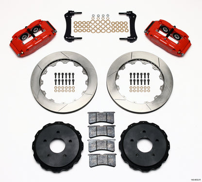 97-13 CORVETTE FULL DISC BRAKE KIT,13" ROTORS,RED CALIPERS