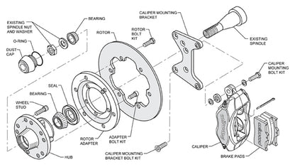 79-81 CAMARO DRAG KIT,FRONT,10.75",RED