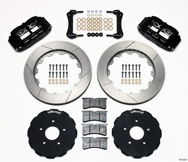 97-13 CORVETTE FULL DISC BRAKE KIT,14" ROTORS,BLACK CALIPERS