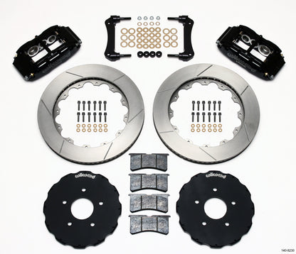 97-13 CORVETTE FULL DISC BRAKE KIT,14" ROTORS,BLACK CALIPERS