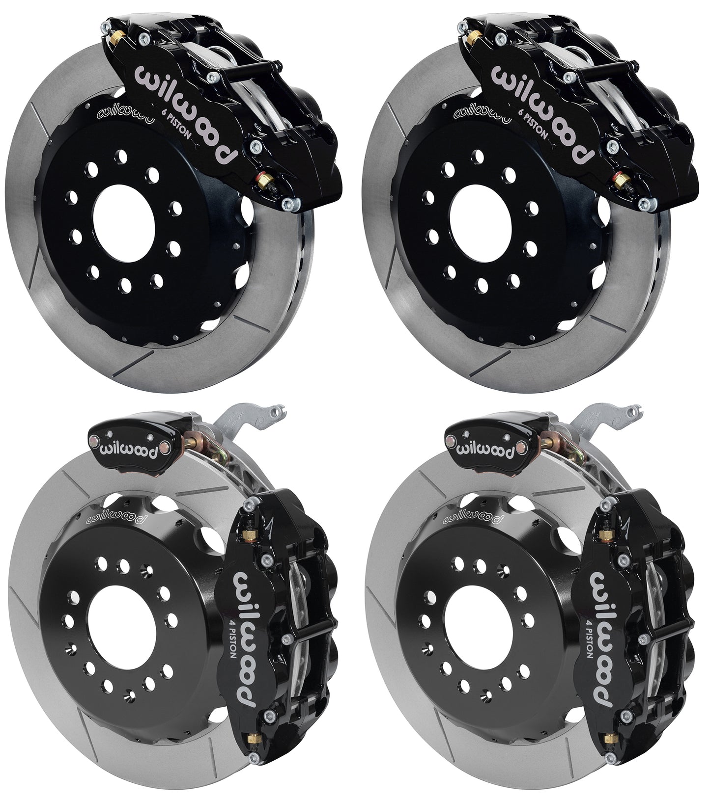 88-96 CORVETTE DISC BRAKE KIT,FRONT & REAR,LINES,13",BLACK CALIPERS