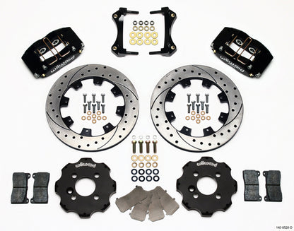 02-13 MINI COOPER FULL DISC BRAKE KIT,12" DRILLED ROTORS,BLACK CALIPERS