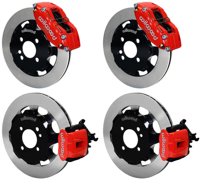 02-13 MINI COOPER FULL DISC BRAKE KIT,12" ROTORS,RED CALIPERS