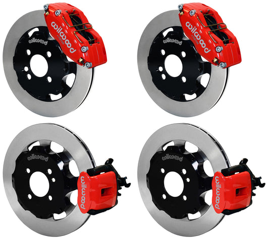 02-13 MINI COOPER FULL DISC BRAKE KIT,12" ROTORS,RED CALIPERS