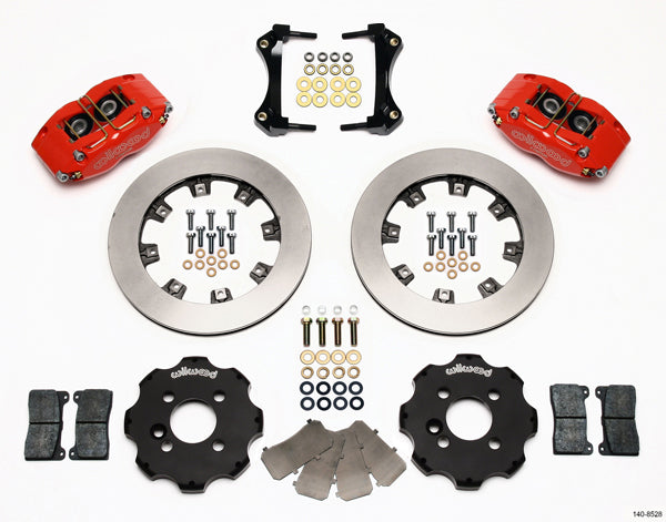 02-13 MINI COOPER FULL DISC BRAKE KIT,12" ROTORS,RED CALIPERS