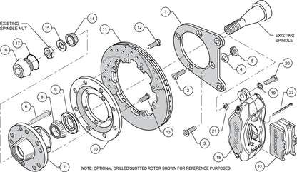 37-48 FORD KIT,FRONT,FDL,.810",12",RED