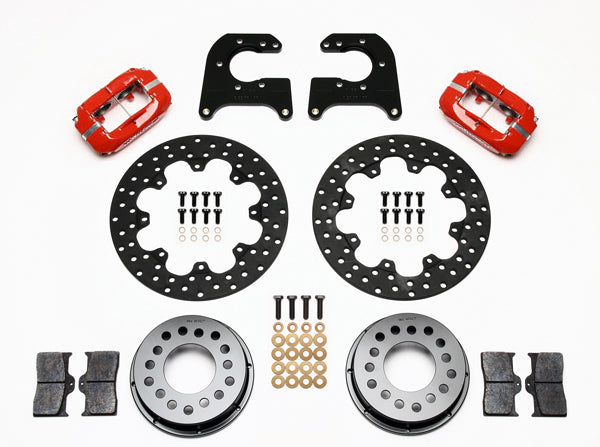 MOPAR/DANA 60 DRAG KIT,2.50",REAR,11.44" DRILLED ROTORS,RED CALIPERS