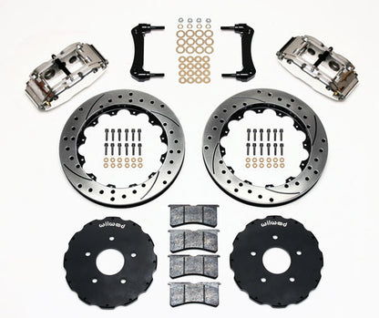 97-13 CORVETTE KIT,FRONT,13.06" DRILLED ROTORS,POLISHED