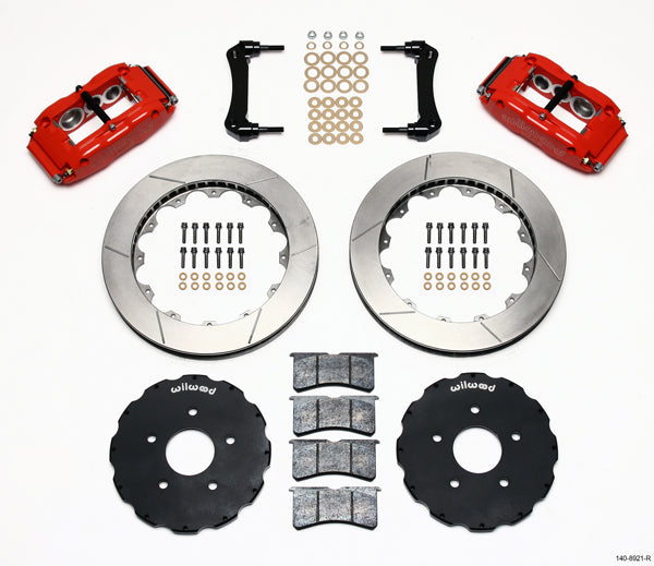 97-13 CORVETTE FULL DISC BRAKE KIT,13" ROTORS,RED CALIPERS