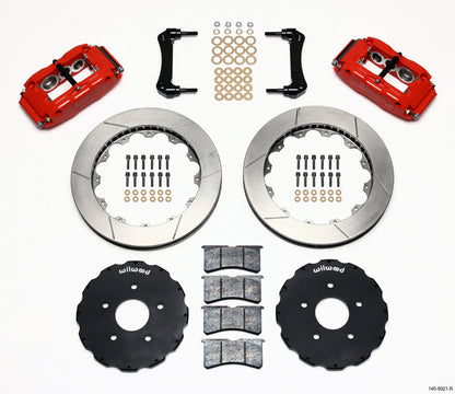 97-13 CORVETTE FULL DISC BRAKE KIT,13" ROTORS,RED CALIPERS