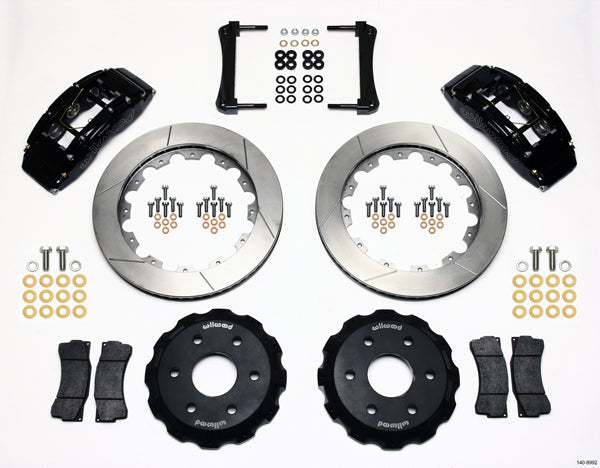 99-18 GM TRUCK/SUV FULL DISC BRAKE KIT,16/14" ROTORS,BLACK CALIPERS